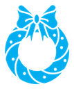 Christmas wreath icon