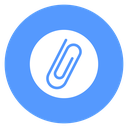 Circled Paperclip icon
