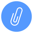 Circled Paperclip icon