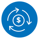 Circulation of money icon