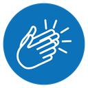 Clapping hands icon