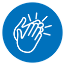 Clapping hands icon
