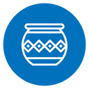 Clay Pot Color Filled icon