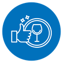 Clean tableware icon