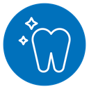 Clean tooth icon