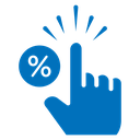 Click through rate icon
