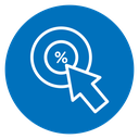 Click through rate icon