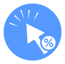 Click through rate icon