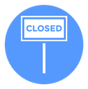 Closed sign icon