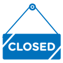 Closed sign icon