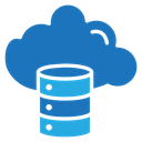 Cloud database icon