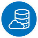 Cloud database icon