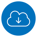 Cloud download icon