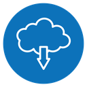 Cloud download icon