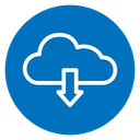 Cloud download 2 icon