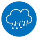 Cloud hail icon