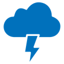 Cloud lightning icon