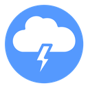 Cloud lightning icon