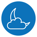 Cloud moon icon