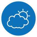 Cloud sun icon