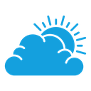 Cloud sun icon