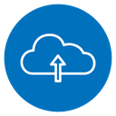 Cloud upload 3 icon