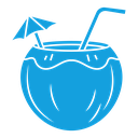 Coconut drink icon