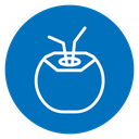 Coconut drink icon