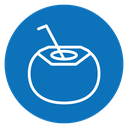 Coconut drink icon