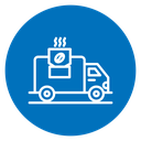 Coffee truck icon