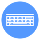 Computer Keyboard Color Filled icon