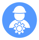 Construction worker icon