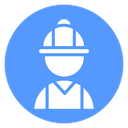 Construction Worker Color Filled icon