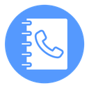 Contact book Color Filled icon