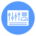 Control Panel Sliders Color Filled icon