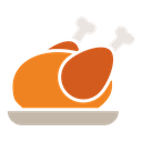 Cooked chicken icon