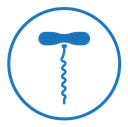 Corkscrew opener icon
