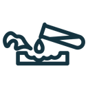Corrosive substance icon