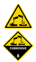 Corrosive color filled icon