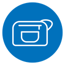 Cosmetic bag icon
