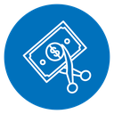 Cost cutting icon