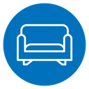 Couch Color Filled icon