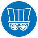 Covered wagon icon