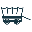Covered wagon icon