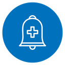 Cowbell circle plus 2 icon