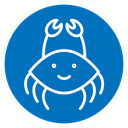 Crab Color Filled icon