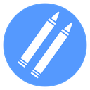 Crayon Pair Color Filled icon