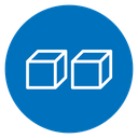 Cubes Color Filled icon