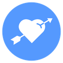 Cupid Arrow Heart icon