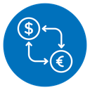Currency exchange icon